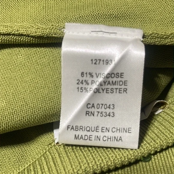 House of Harlow 1960 Green KNIT RHINESTONES Skirt, SPECIAL OCCASION SIZE M - Picture 7 of 8